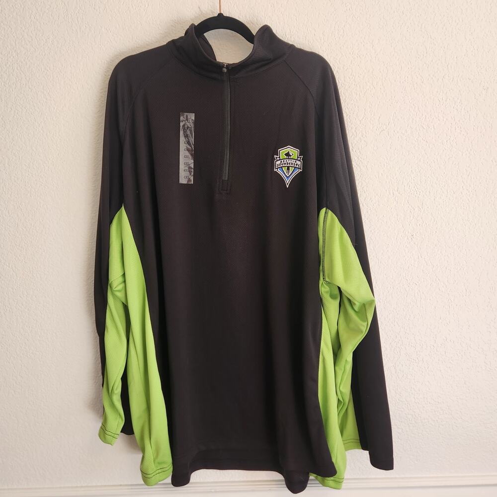 Seattle Sounders Men's Size 4XL 1/4 Zip Long Sleeve Jersey‎ by Fanatics NWT